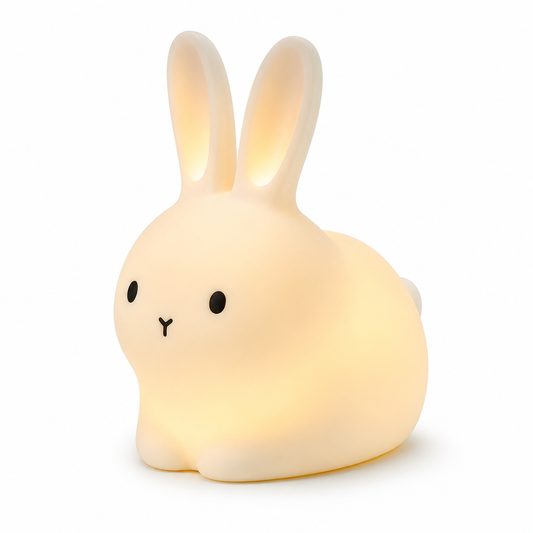 Veilleuse pour bébé Babymia en forme de lapin, lumière douce